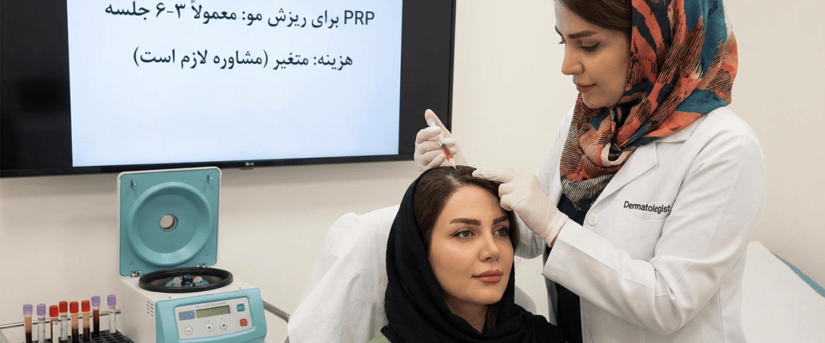 درمان ریزش مو با PRP