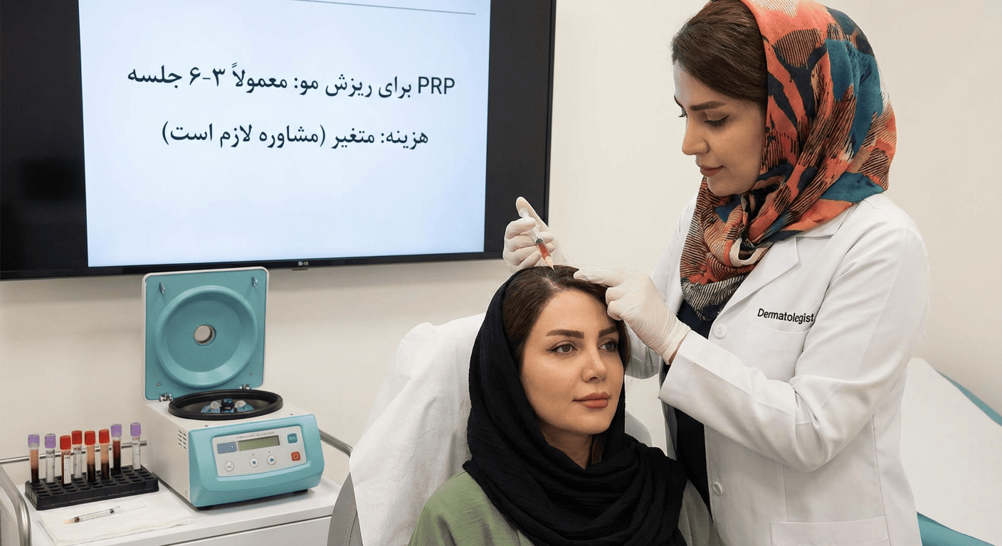 درمان ریزش مو با PRP