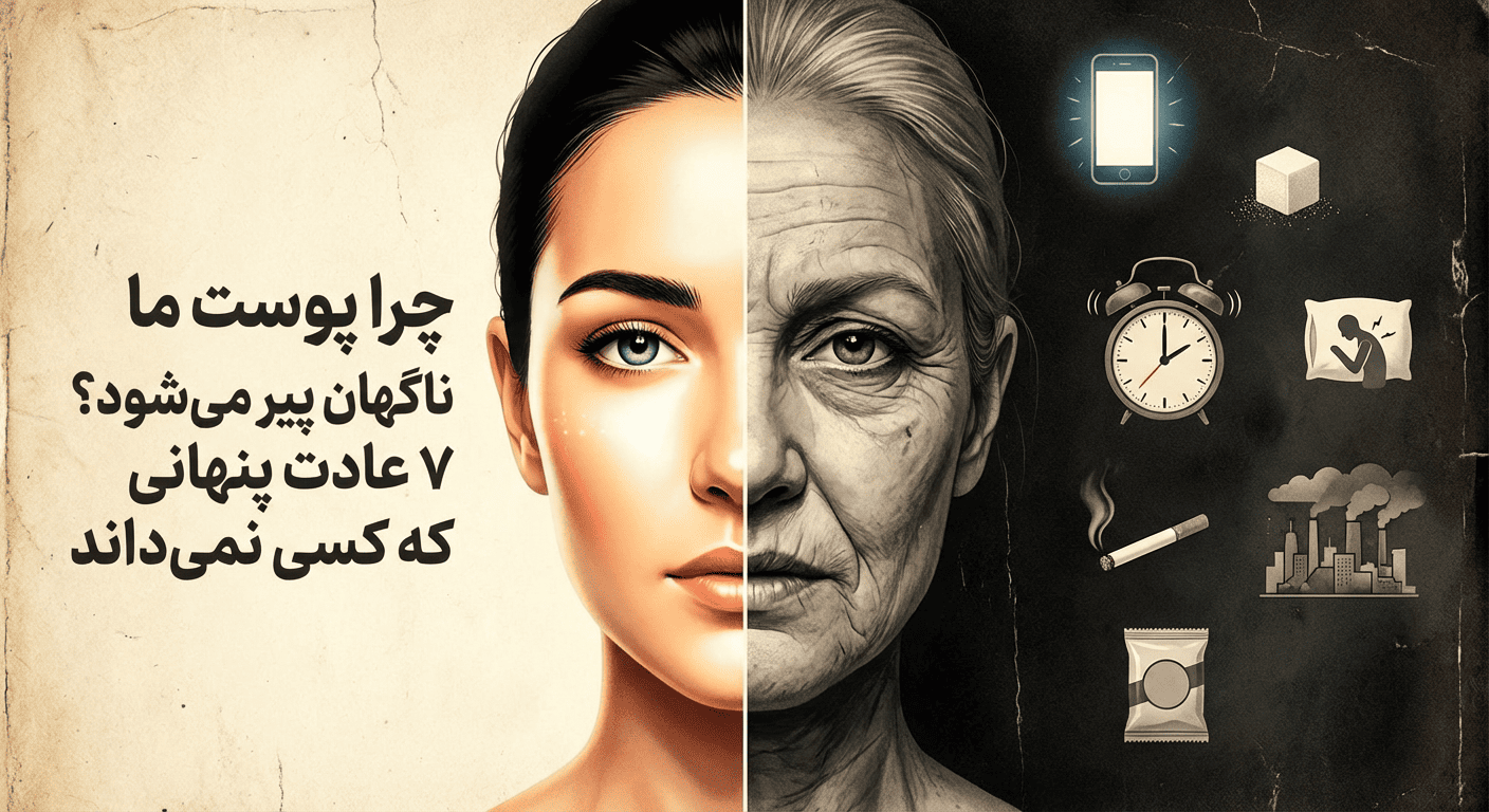 علت پیری زودرس پوست