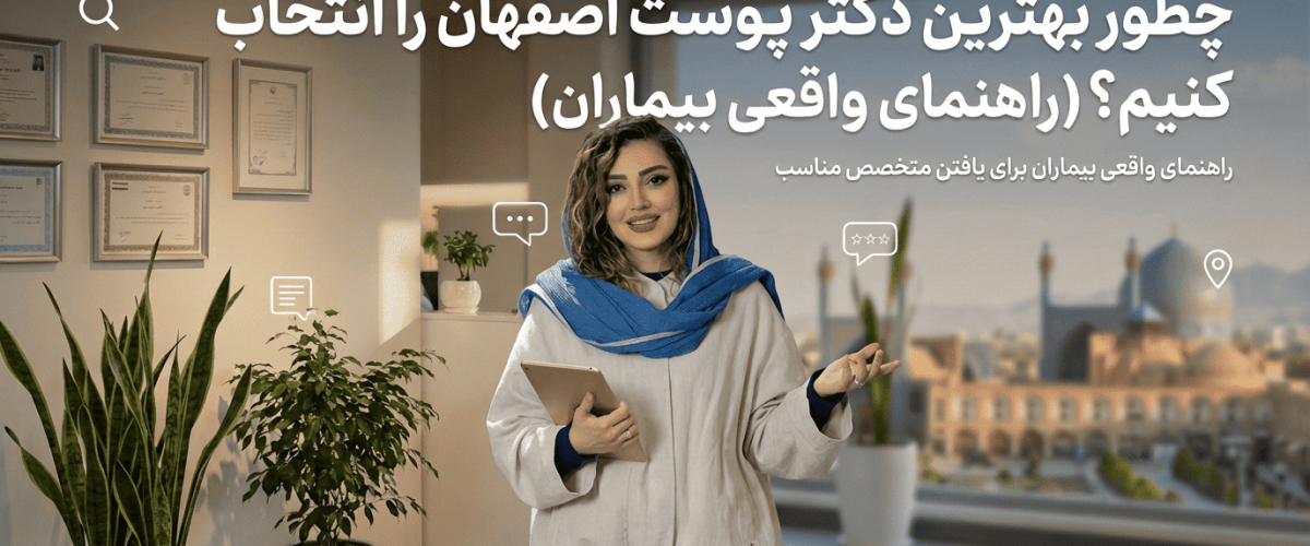 چطور بهترین دکتر پوست اصفهان را انتخاب کنیم؟ (راهنمای واقعی بیماران)