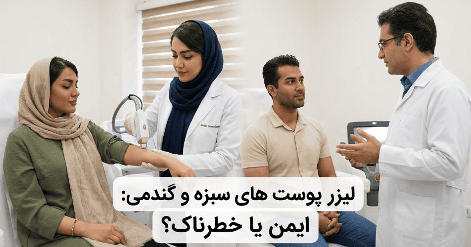 لیزر پوست سبزه