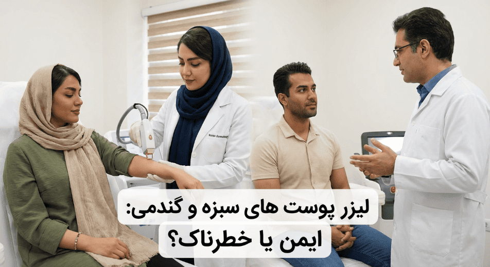لیزر پوست سبزه