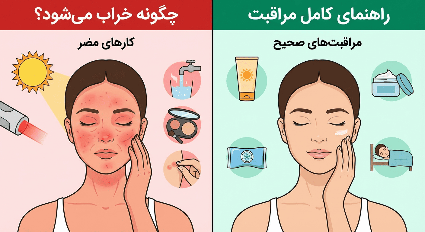 مراقبت بعد از لیزر جوانسازی