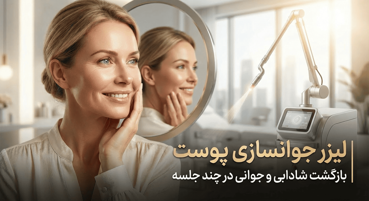 لیزر جوانسازی پوست | بازگشت شادابی و جوانی در چند جلسه