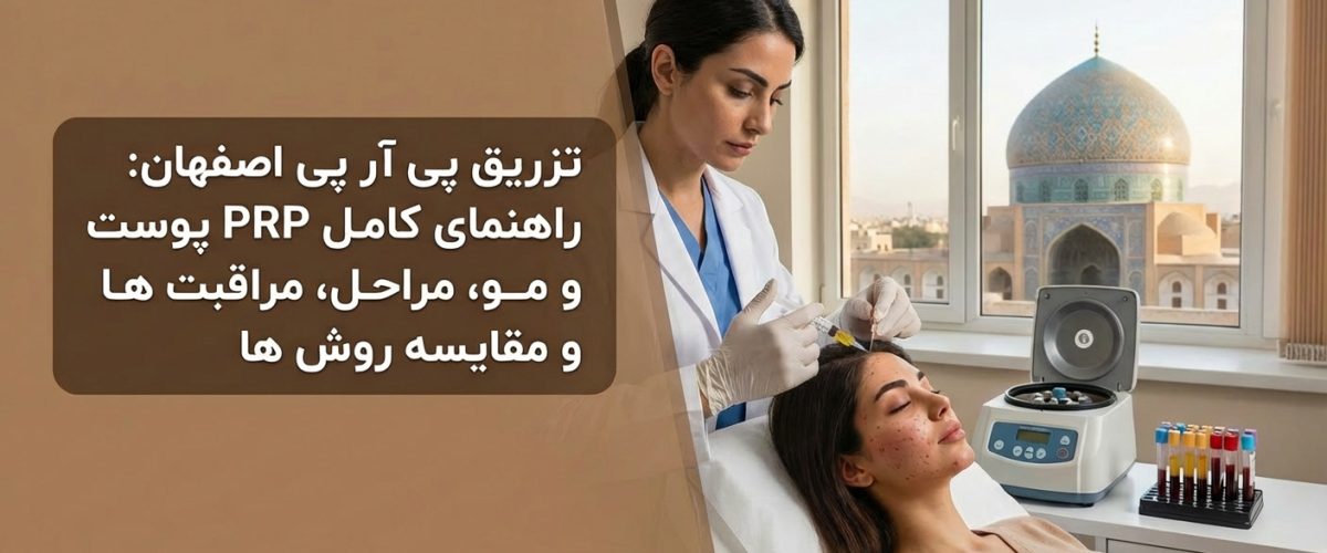 تزریق پی آر پی اصفهان: راهنمای کامل PRP پوست و مو، مراحل، مراقبت ها و مقایسه روش ها