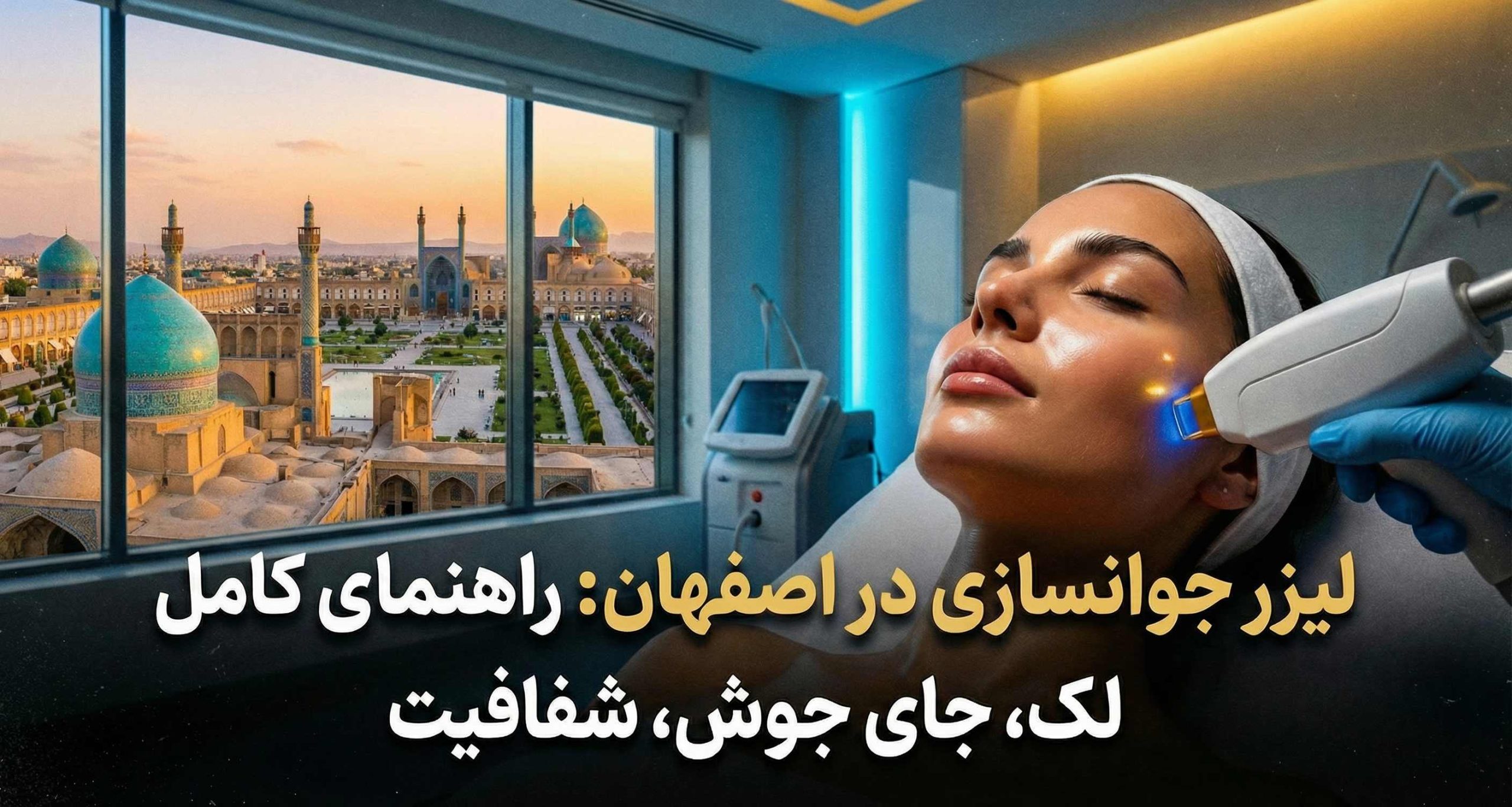 لیزر جوانسازی در اصفهان: راهنمای کامل انتخاب بهترین روش برای لک، جای جوش و شفافیت پوست
