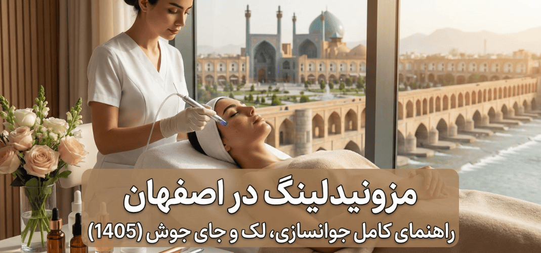 مزونیدلینگ در اصفهان؛ راهنمای کامل برای جوانسازی، لک و جای جوش (1405)