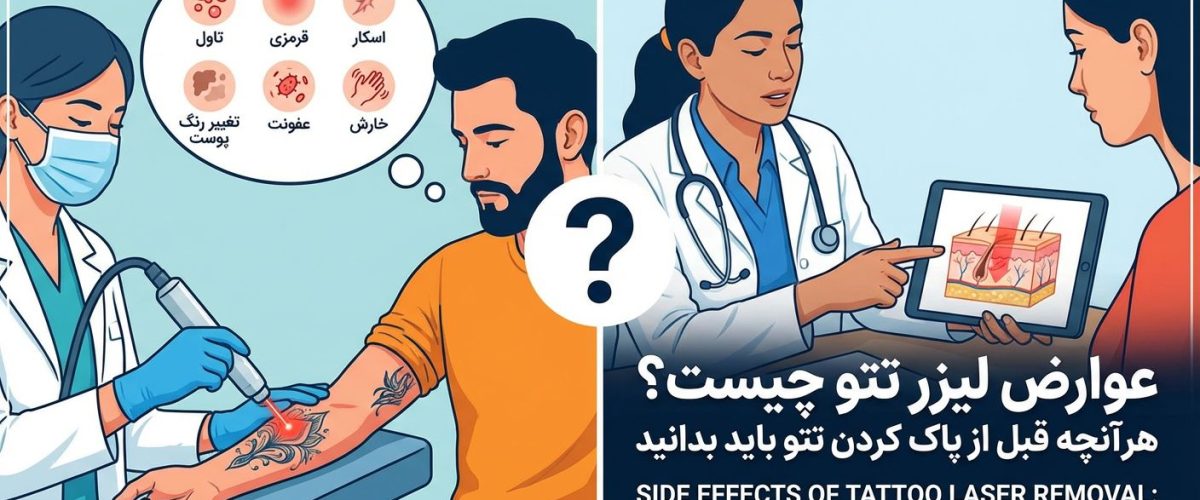عوارض لیزر تتو چیست؟ هرآنچه قبل از پاک کردن تتو باید بدانید