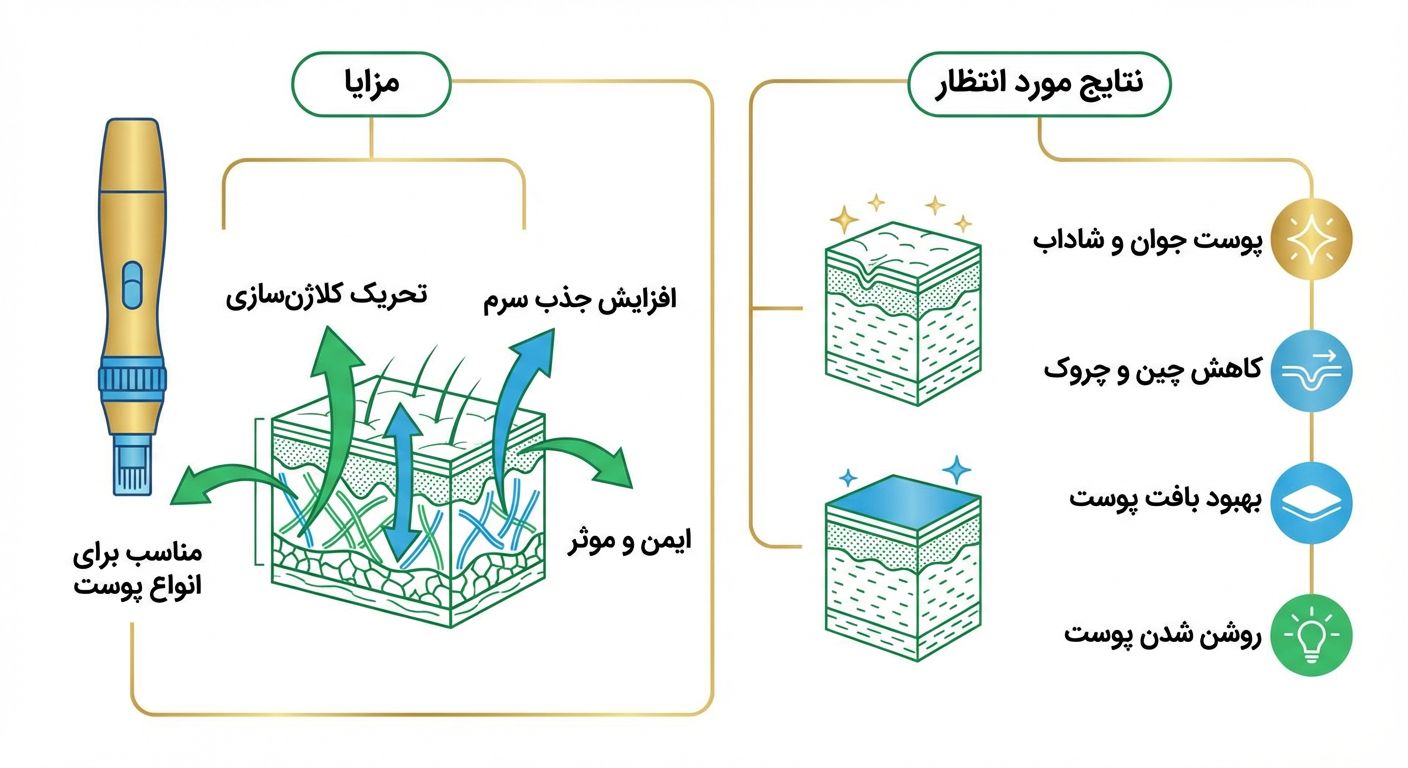 مزایا و نتایج قابل‌انتظار از میکرونیدلینگ