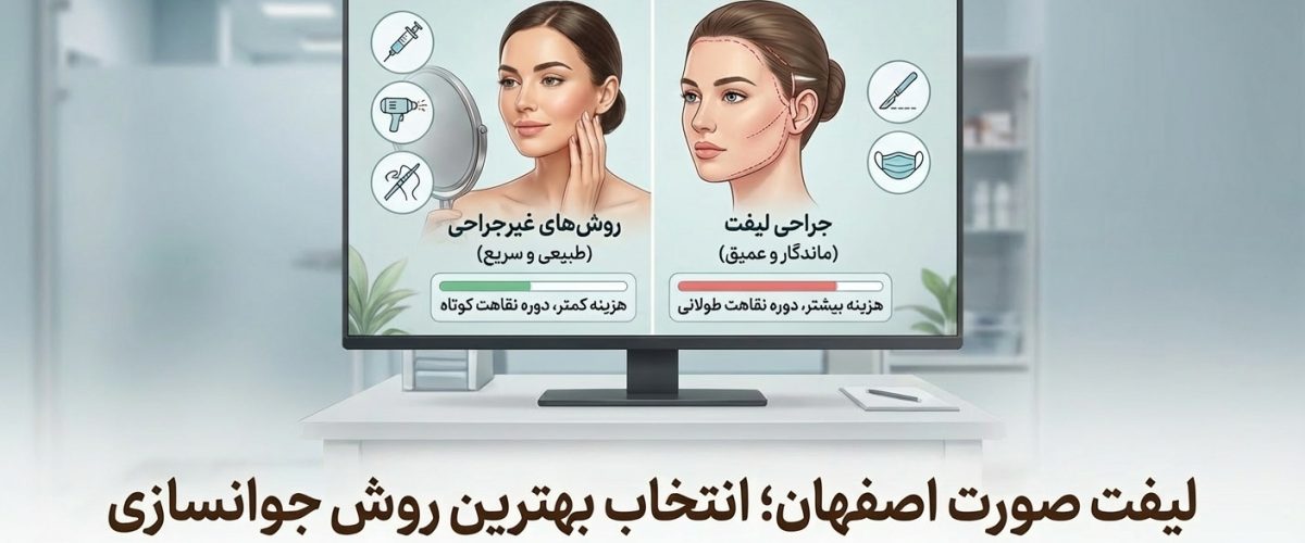 لیفت صورت اصفهان؛ راهنمای کامل انتخاب بهترین روش جوانسازی (بدون اغراق و با مقایسه واقعی)