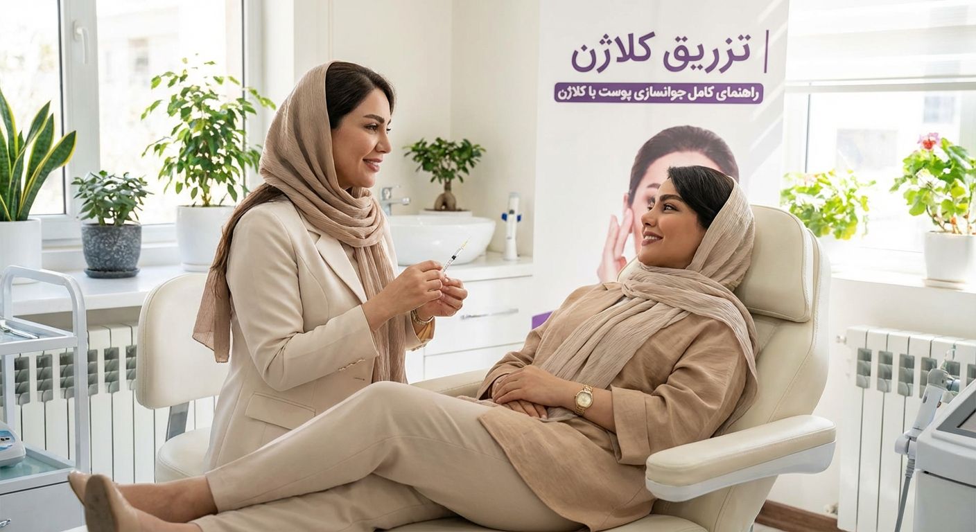 تزریق کلاژن در اصفهان | راهنمای کامل جوانسازی پوست با کلاژن در سال ۱۴۰۵