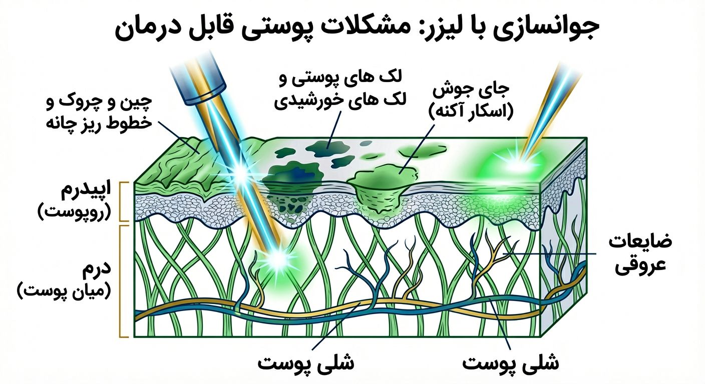 مراقبت‌های بعد از لیزر و روند ترمیم