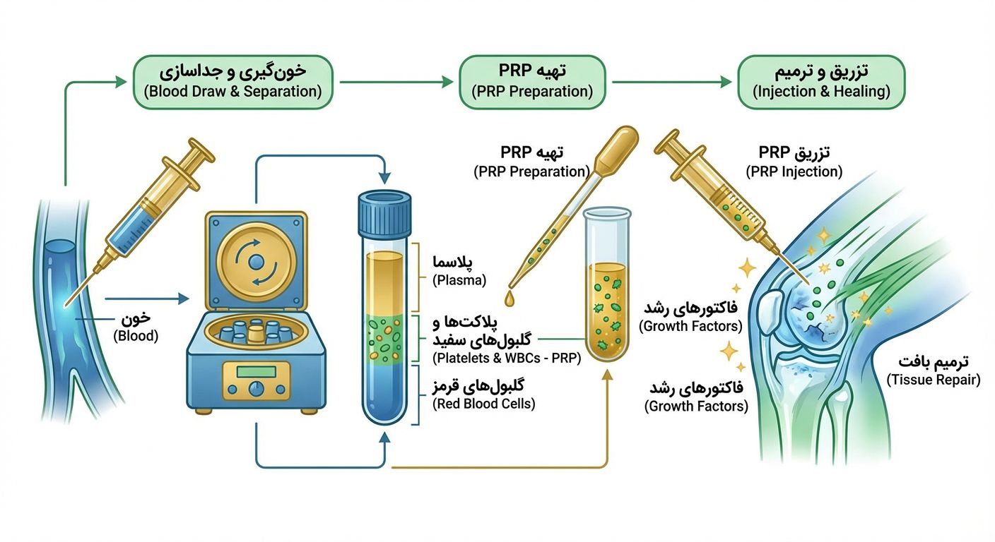 تزریق prp چگونه عمل میکند