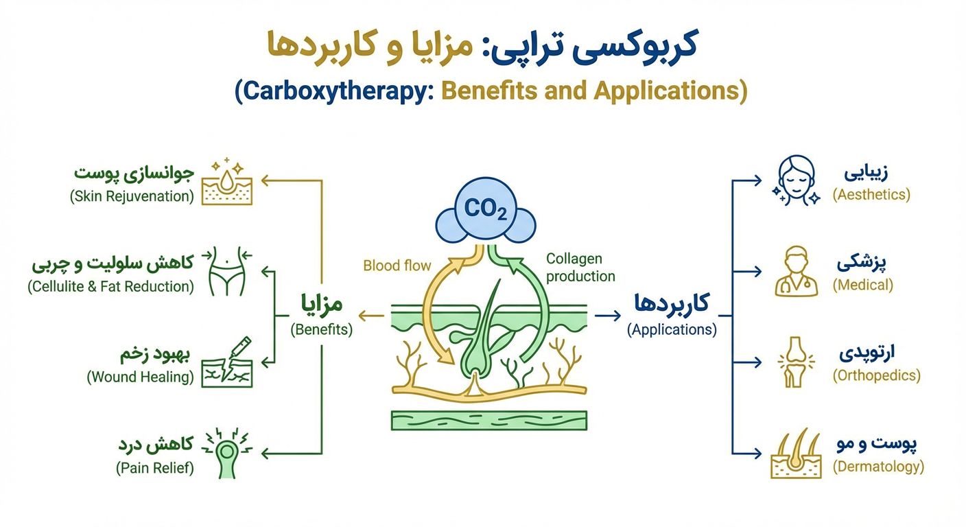 مزایا و کاربردهای کربوکسی تراپی