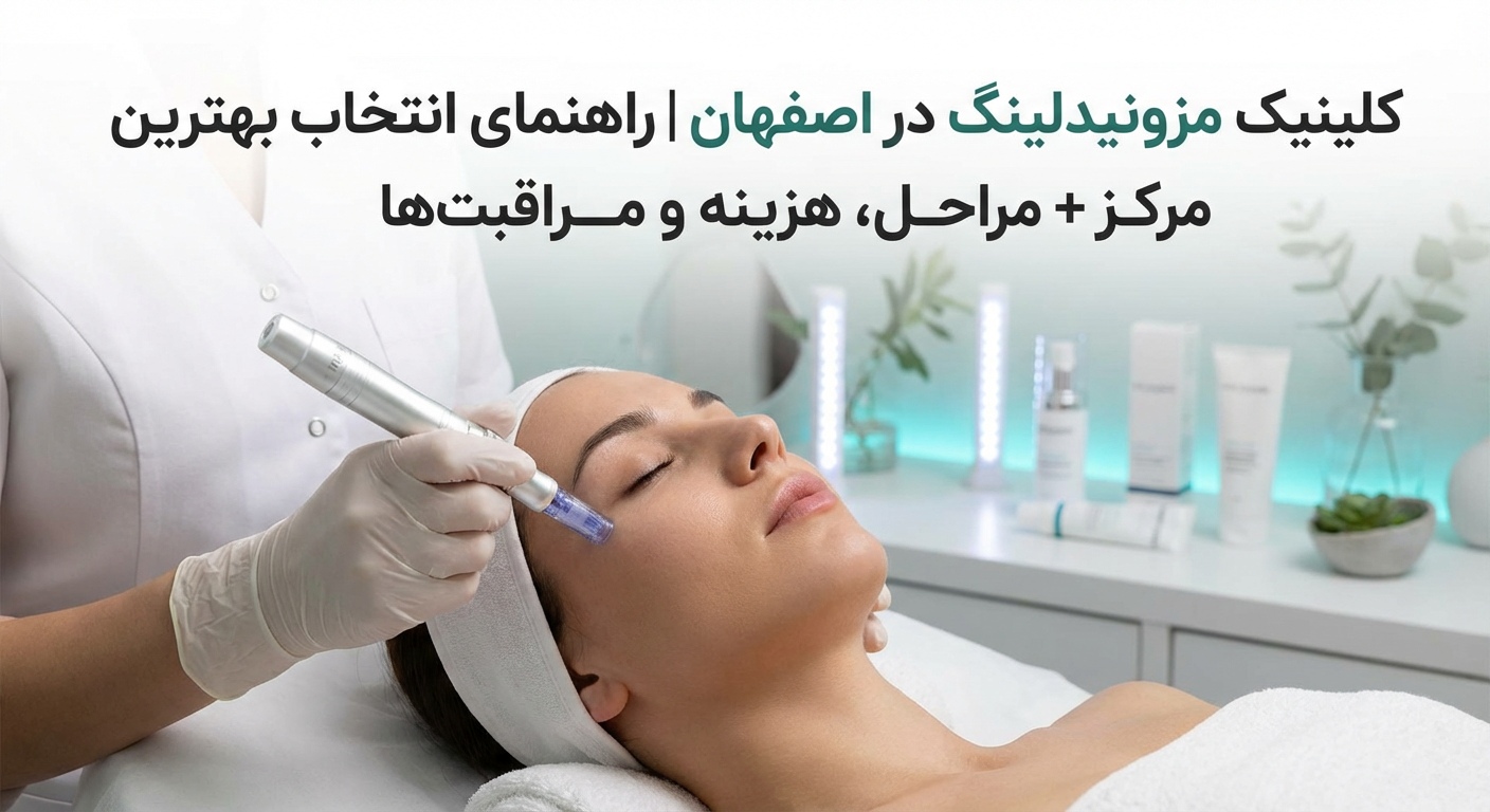 کلینیک مزونیدلینگ در اصفهان | راهنمای کامل انتخاب بهترین مرکز + مراحل، هزینه و مراقبتها