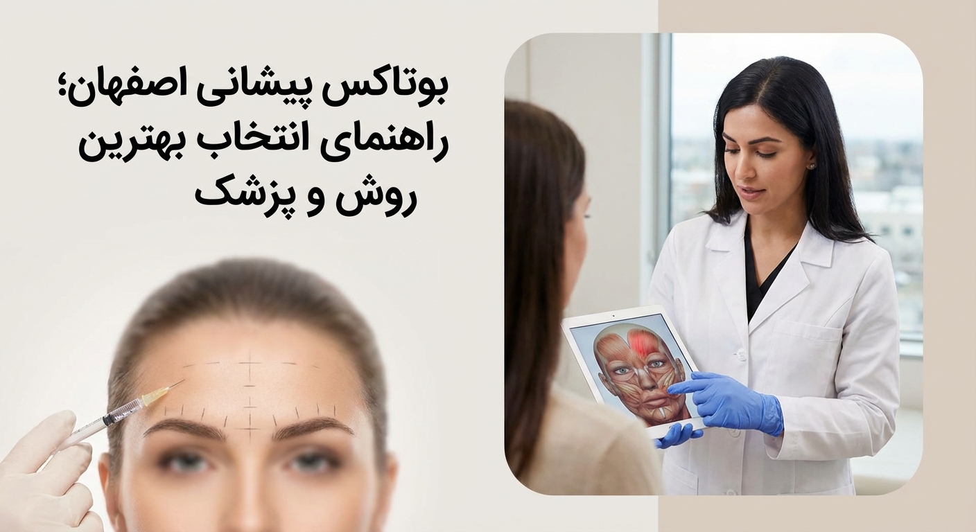 بوتاکس پیشانی اصفهان؛ راهنمای انتخاب بهترین روش، پزشک و مراقبتها
