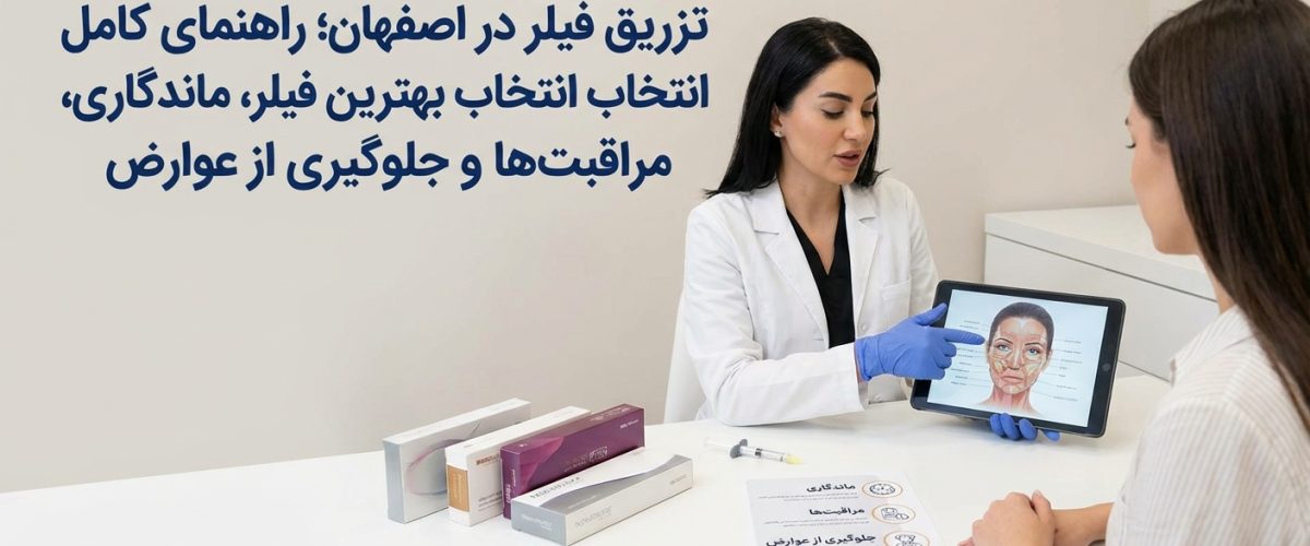 تزریق فیلر در اصفهان؛ راهنمای کامل انتخاب بهترین فیلر، ماندگاری، مراقبت‌ها و جلوگیری از عوارض