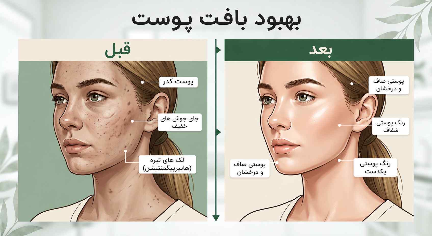 قبل و بعد میکرودرم ابریژن