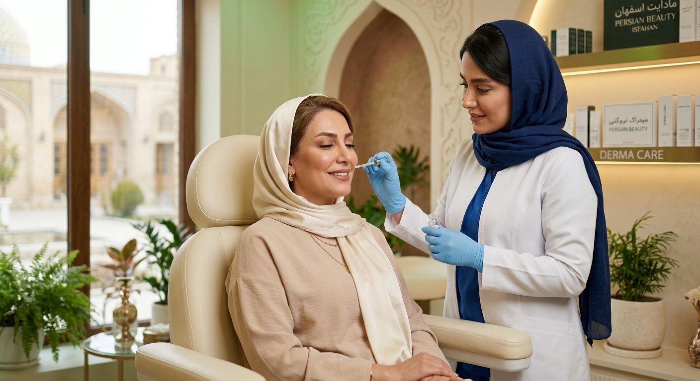 رفع خط خنده در اصفهان در مطب دکتر ساقی فاطمی