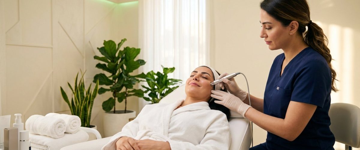 میکرودرم ابریژن در مطب دکتر ساقی فاطمی