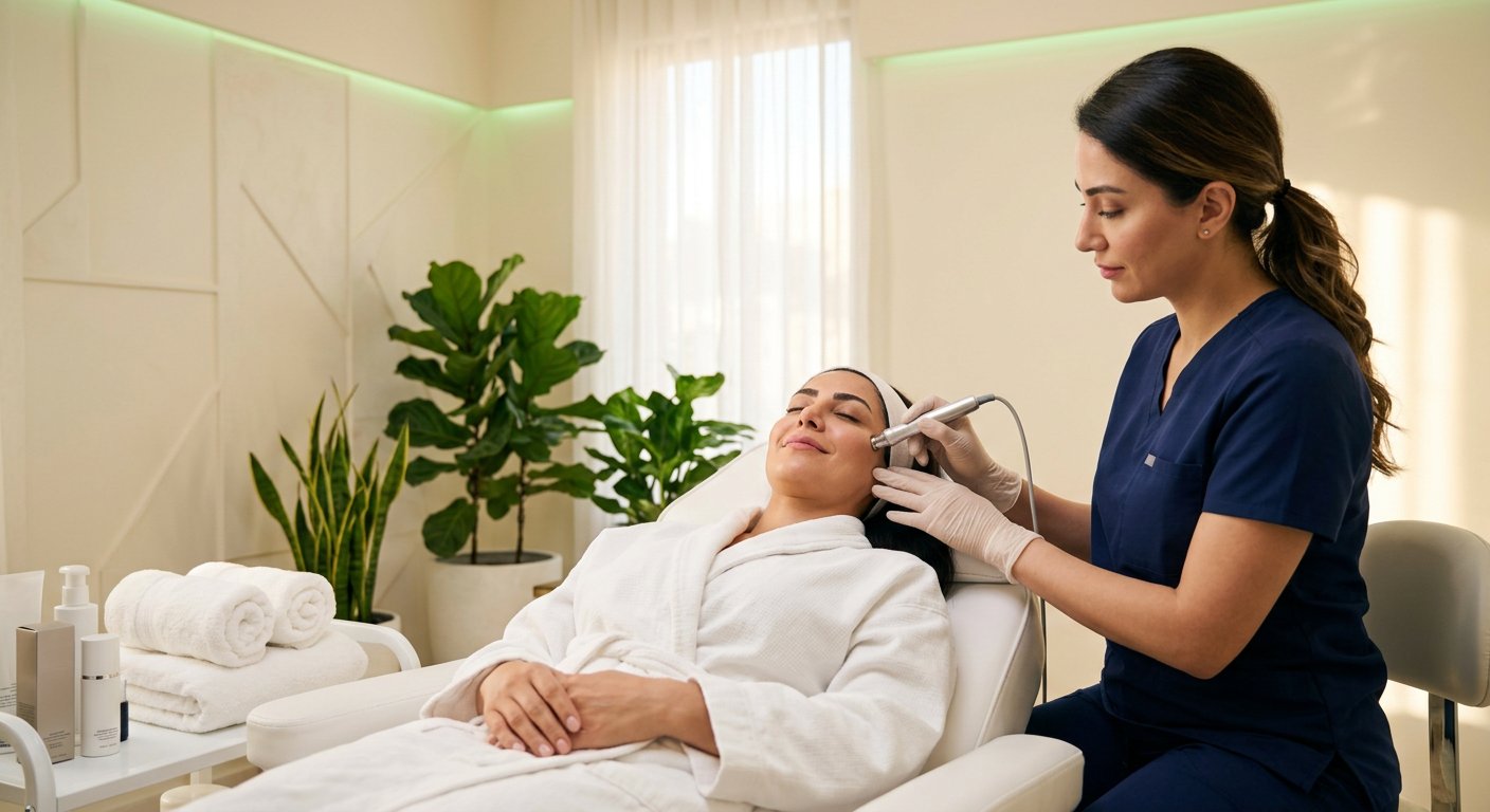 میکرودرم ابریژن در مطب دکتر ساقی فاطمی
