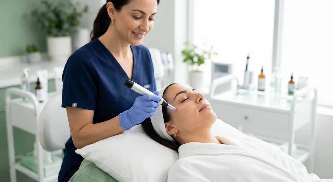 میکرونیدلینگ صورت برای جوانسازی پوست در مطب دکتر ساقی فاطمی اصفهان